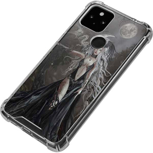 Gothic Princess with Silver Dragon by Nene Thomas Google Pixel 5 Clear Case